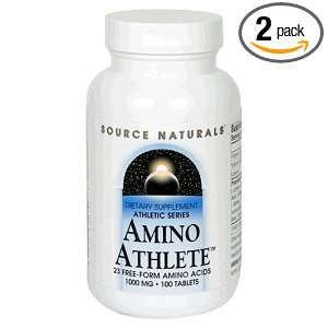  Source Naturals Amino Athlete 1000mg, 100 Tablets (Pack of 