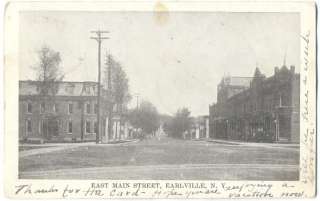 Earlville NY   EAST MAIN STREET   Postcard  