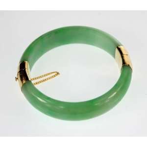  Green Jade Bangle Bracelet. *  From Hawaii 