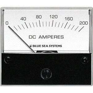   DC Analog Ammeter   2 3/4 Face, 0 200 Amperes DC