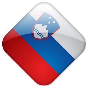  Slovenia Flag slovenian sticker 4 x 4 