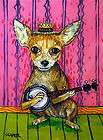 CHIHUAHUA banjo picture animal dog art Mug 11oz gift