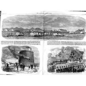  1866 Peruvian Fort Callao Spanish Ships Toronto Army