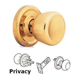  Essentials sonic privacy knob in polished brass