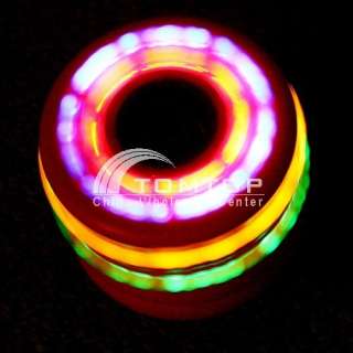   LED MUSIC Gyro Toy Colorful Flash Light Plastic Peg Top Spinner  