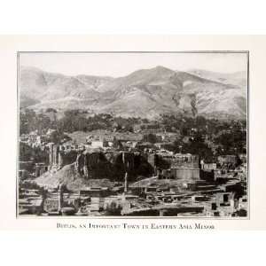  1918 Print Bitlis Eastern Asia Minor Cityscape Mountains Turkey 