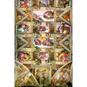 Sistine Chapel, Michelangelo   24x36 Poster