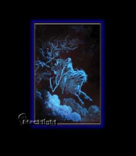 Death Rides A Pale Horse Black Light Reactive Poster  