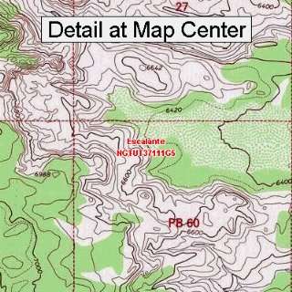 USGS Topographic Quadrangle Map   Escalante, Utah (Folded/Waterproof 