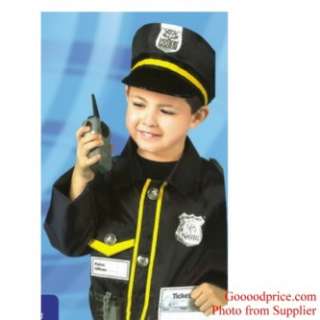   boy girl party fancy dress character with walky talky handcuff whistle