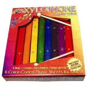  8 Note Wooden Childrens Xylophone Musical Instruments