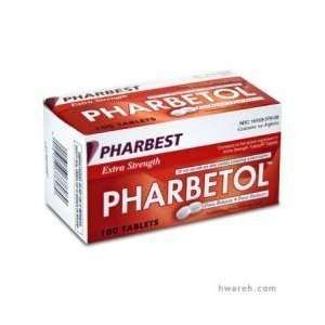  Pharbetol 500mg Extra Strength Tablets 100 Count (Generic 