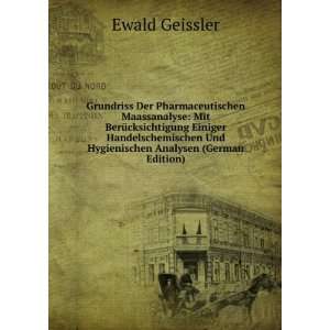   Analysen (German Edition) (9785875990311) Ewald Geissler Books