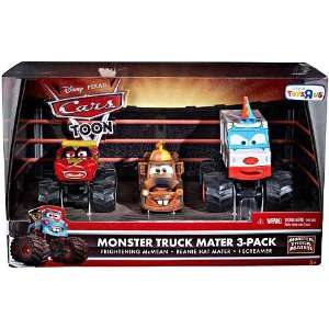   Cast Car 3Pack Frightening McMean, Beanie Hat Mater IScreamer Toys