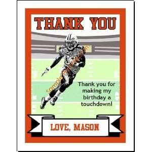 Bengals Colored Football Thank You Cards 2 Everything 