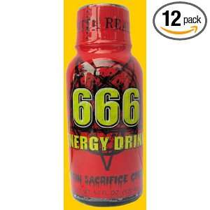 666 Energy Drink   Virgin Sacrifice Cherry   12 / 4oz Bottles  