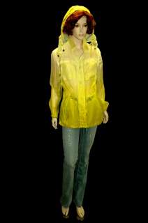 THIS CHIC LUXURIOUS SHEER BEACH PARKA by VALENTINO sz 8  