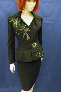 MOST FEMININE PEACOCK FEATHER JACKET BY CHRISTIAN DIOR  