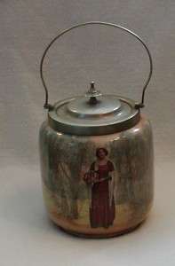 c1870s Antique Anne Page Biscuit/Tobacco Jar  
