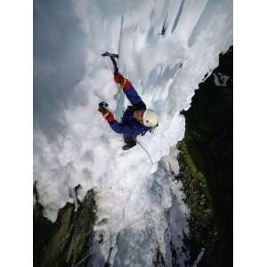  Ice Climbing, Ouray Ice Park, Ouray, Colorado, USA Premium 