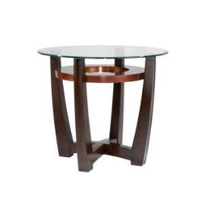  Elation Cappuccino Copper Glass End Table