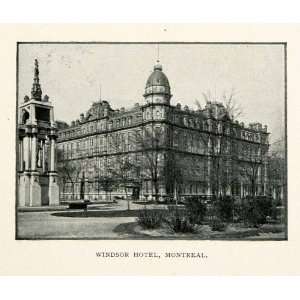  1902 Print Windsor Hotel Montreal Quebec Canada 