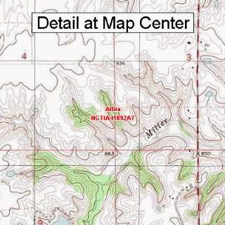  USGS Topographic Quadrangle Map   Albia, Iowa (Folded 