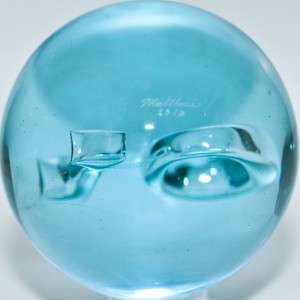 Marble Mark Matthews Blue Glass Air Trapped No. 10  