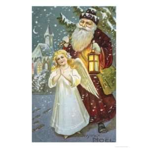  Christmas Angel Religion & Philosophy Giclee Poster Print 