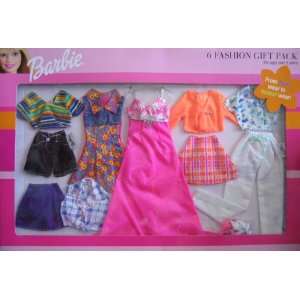  Barbie 6 Fashion Gift Pack   From Fun Wear to Formal Wear 