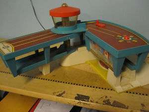 Vintage 1960s Fisher Price fold out airport  