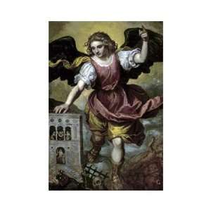  The Archangel St. Michael by Mexican school. Size 10.79 