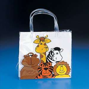  Clear Vinyl Zoo Animal Party Tote Bags Toys & Games