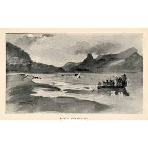  Hippopotamus Gun Shot Africa River Hunt Boat Zambezi Tennyson Cole 