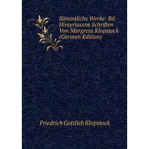   German Edition) (9785876661784) Friedrich Gottlieb Klopstock Books