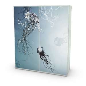  Jellyfish Decal for IKEA Pax Wardrobe Frame 2 Doors