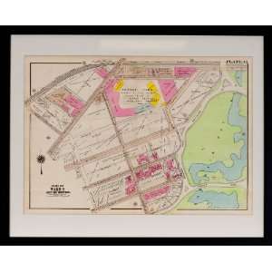  Boston 1917 Vintage Reproduction Map   Fenway Park