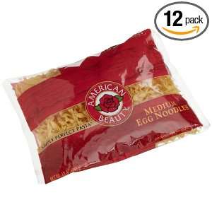 Skinner Pasta Medium Egg Noodles Twisted 12 Ounce Packages (Pack of 12 