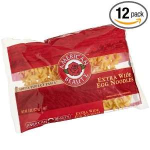 Skinner Pasta Extra Wide Noodle 8 Ounce Packages (Pack of 12)  