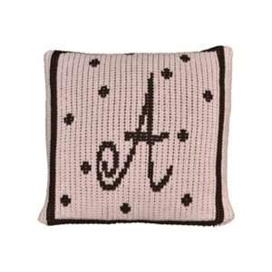  personalized pillow with polka dots and border