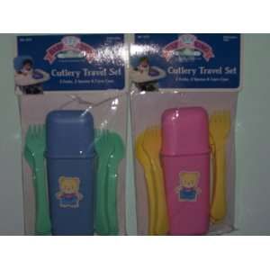  2 Packs of Baby King Cutlery Travel (Sold As a Set) Baby