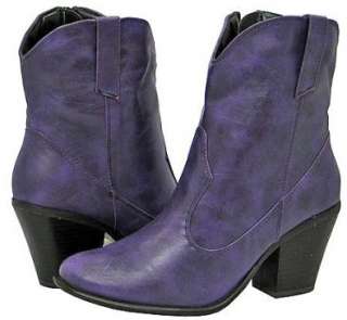  Chaya 2 Purple Cowboy Bootie Women Cowgirl Boot Shoes