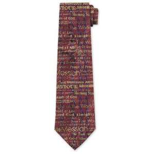  Names of Jesus Inspirational Silk Tie 