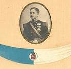 1910 Old Postcard Royalty BAND FLAG Real Photo D.MANUEL