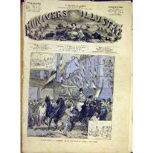  Gambetta Cahors Procession Ovation French Print 1881