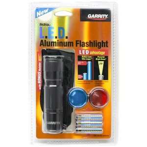  Garrity Nichia LED Aluminum Flashlight (Black) Sports 