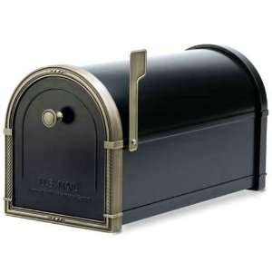 Architectural Mailboxes 5507BLK Black Coronado Mailbox with Antique 
