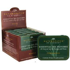 Natural Patches of Vermont Essential Oil Patches Lemongrass, Energy 