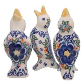 New Polish Pottery UNIKAT PIE BIRD Boleslawiec Pattern UBHG European 