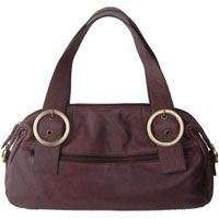 Alexandra Jordan Brown Leather Shoulder Bag #8338  